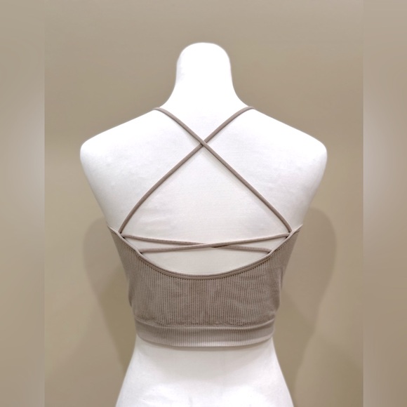 Colsie Bralette size L tan - Picture 2 of 3
